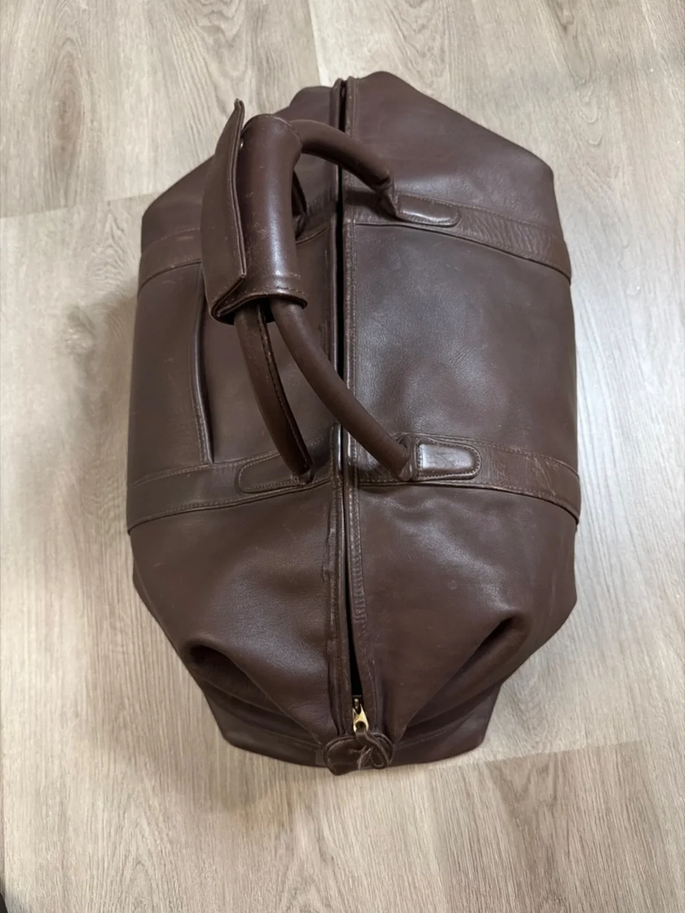 Coach Men's Brown Leather Duffel Bag - Picture 2 of 16